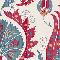 Warm red and grey blue