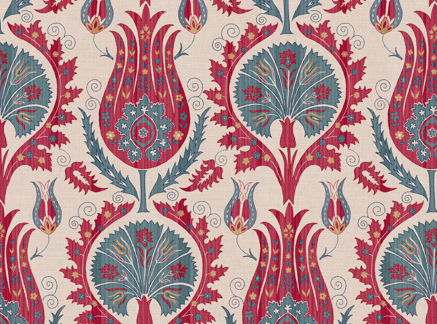 CW: Warm red and grey blue | BASE: Mercia Linen