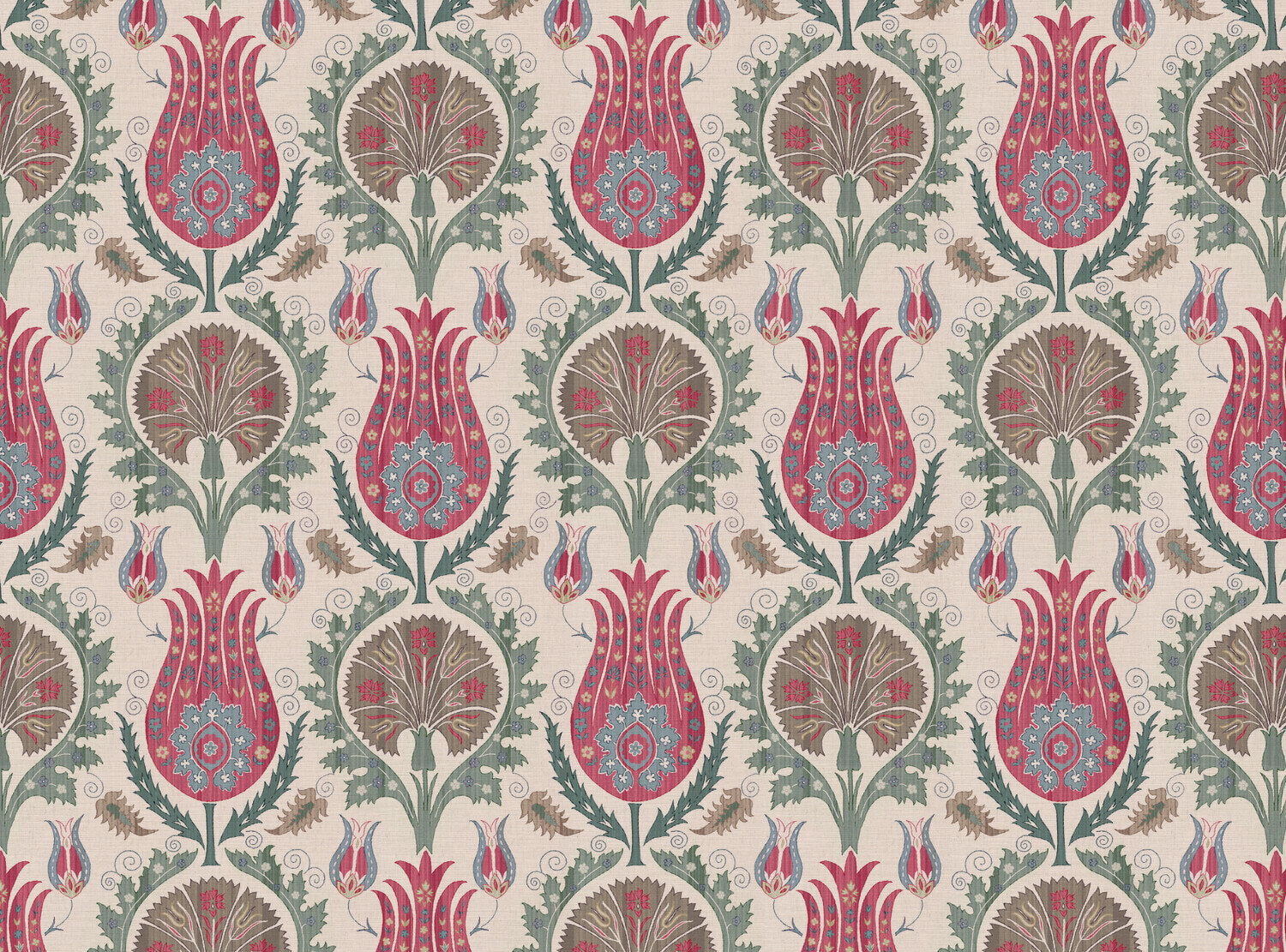 CW: Pinks and blue green | BASE: Mercia Linen