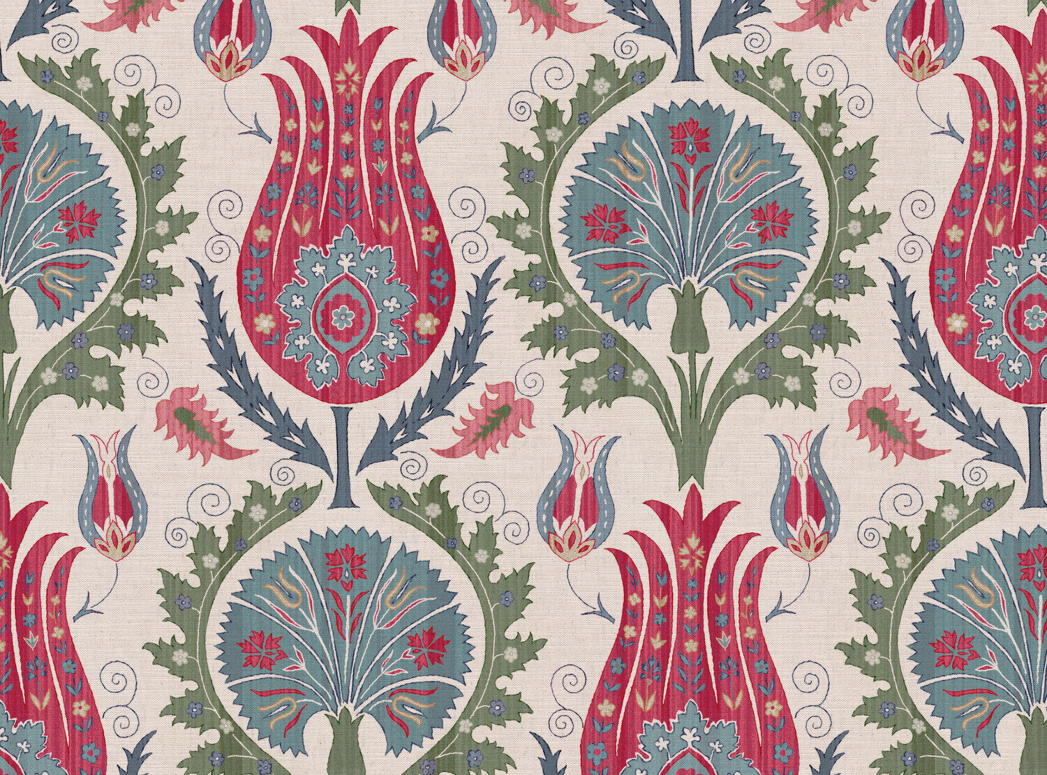CW: Red blue and green | BASE: Mercia Linen