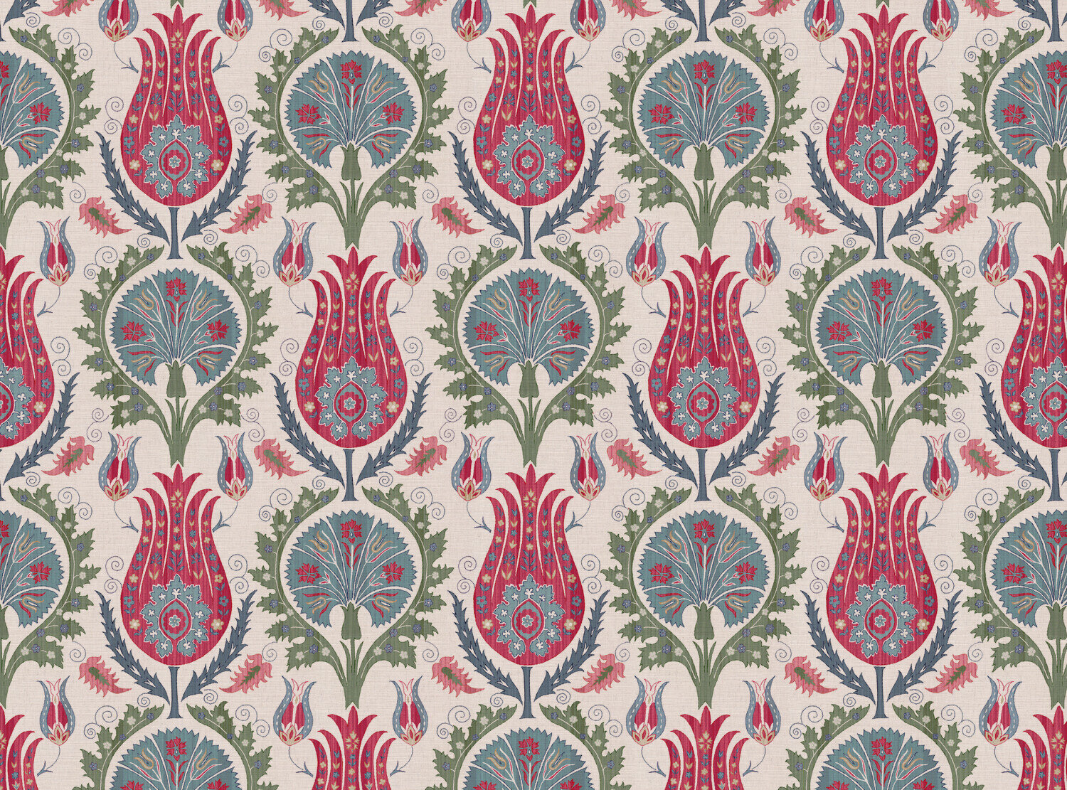 CW: Red blue and green | BASE: Mercia Linen