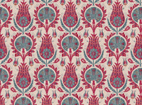Pinky red and grey blue