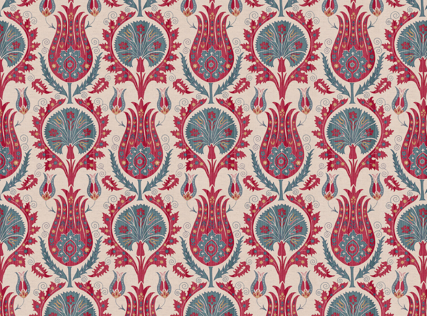CW: Warm red and grey blue | BASE: Natural Luxury Linen