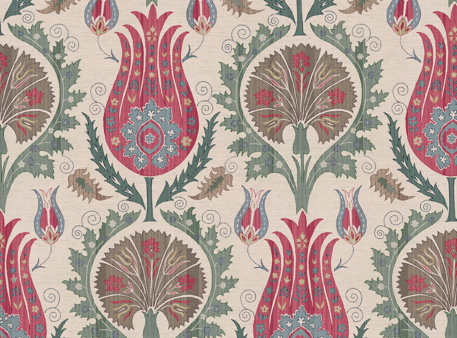 CW: Pinks and blue green | BASE: Natural Luxury Linen