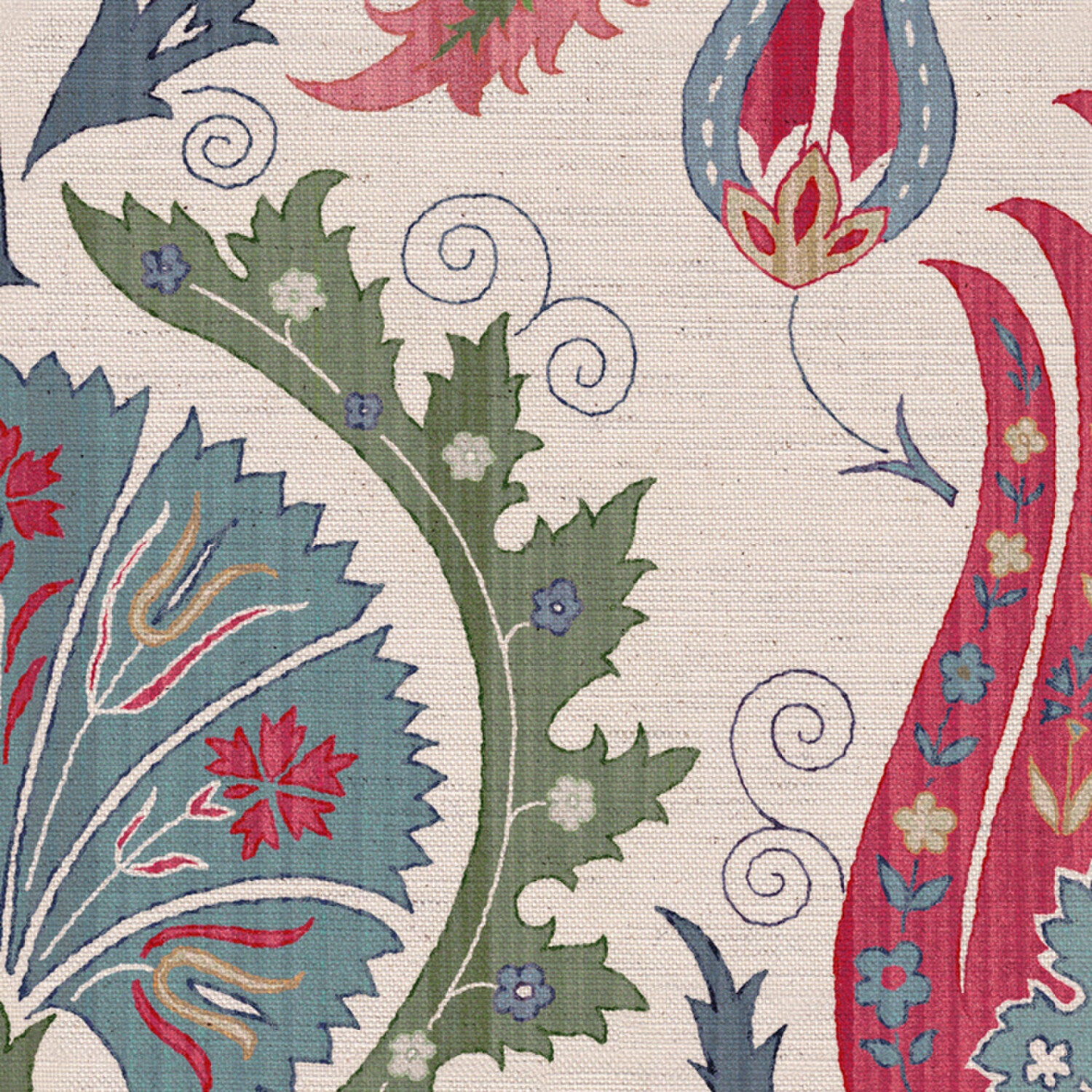 CW: Red blue and green | BASE: Natural Luxury Linen | HERO
