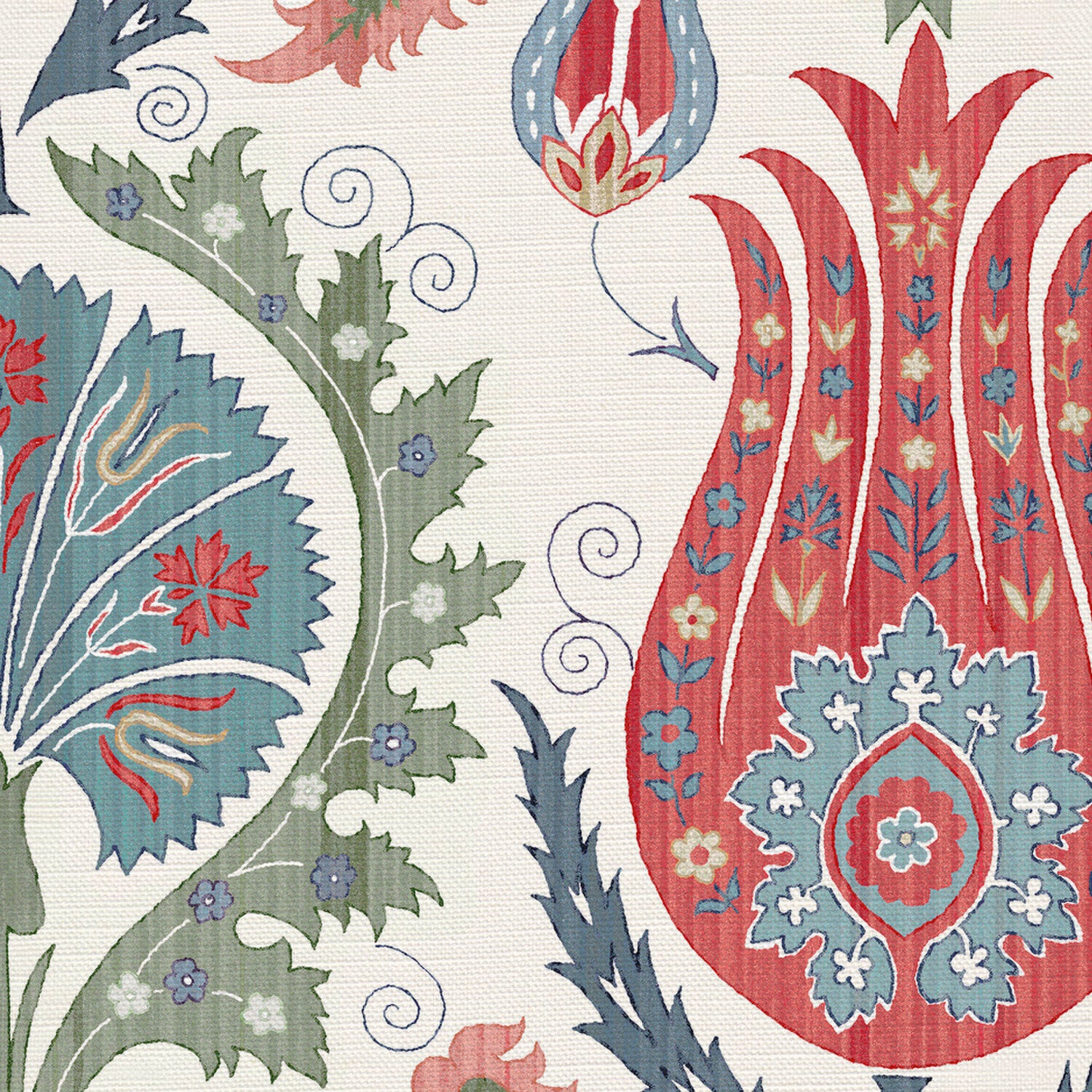 CW: Coral grey blue and green | BASE: Luxury Linen | HERO