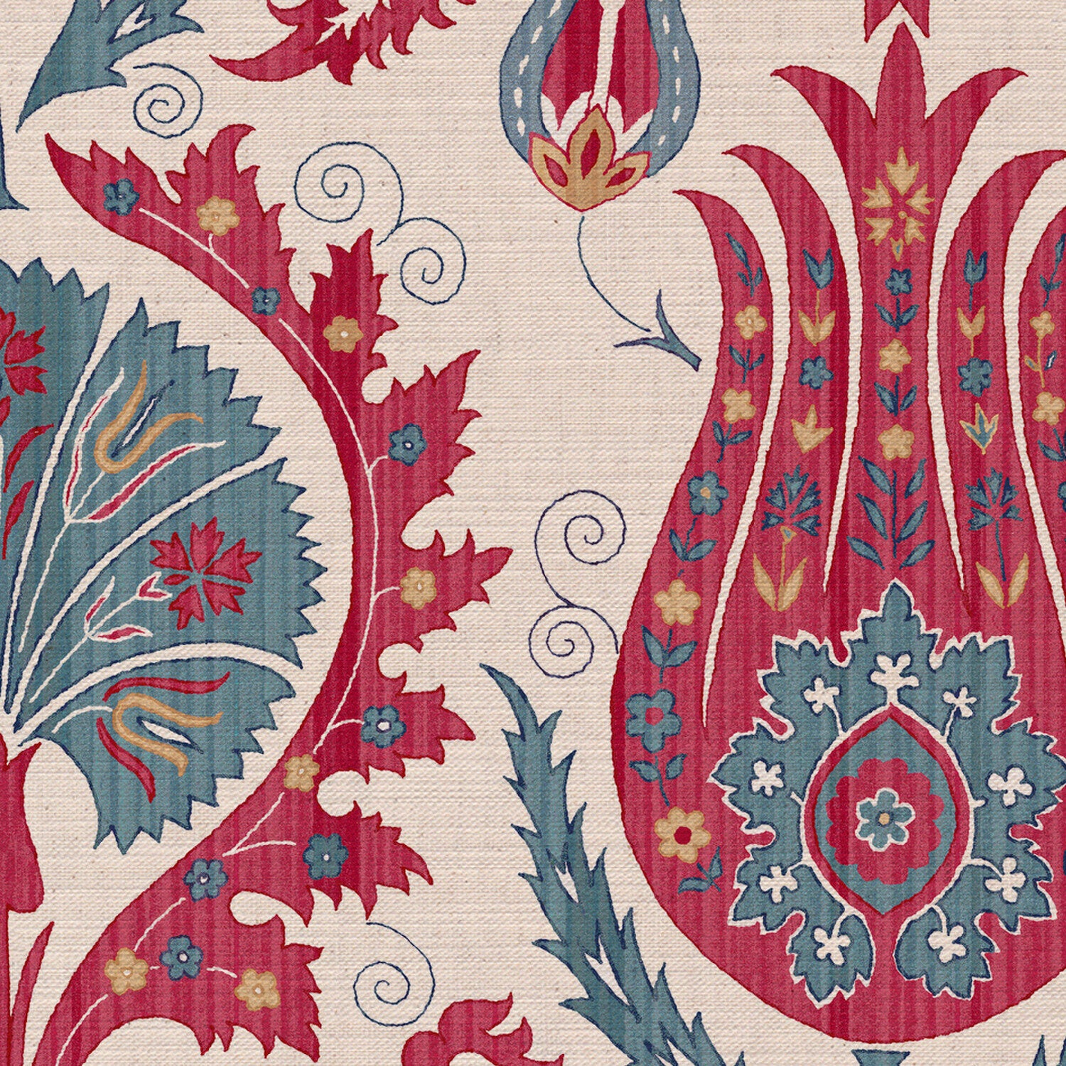 CW: Warm red and grey blue | BASE: Mercia Linen | HERO