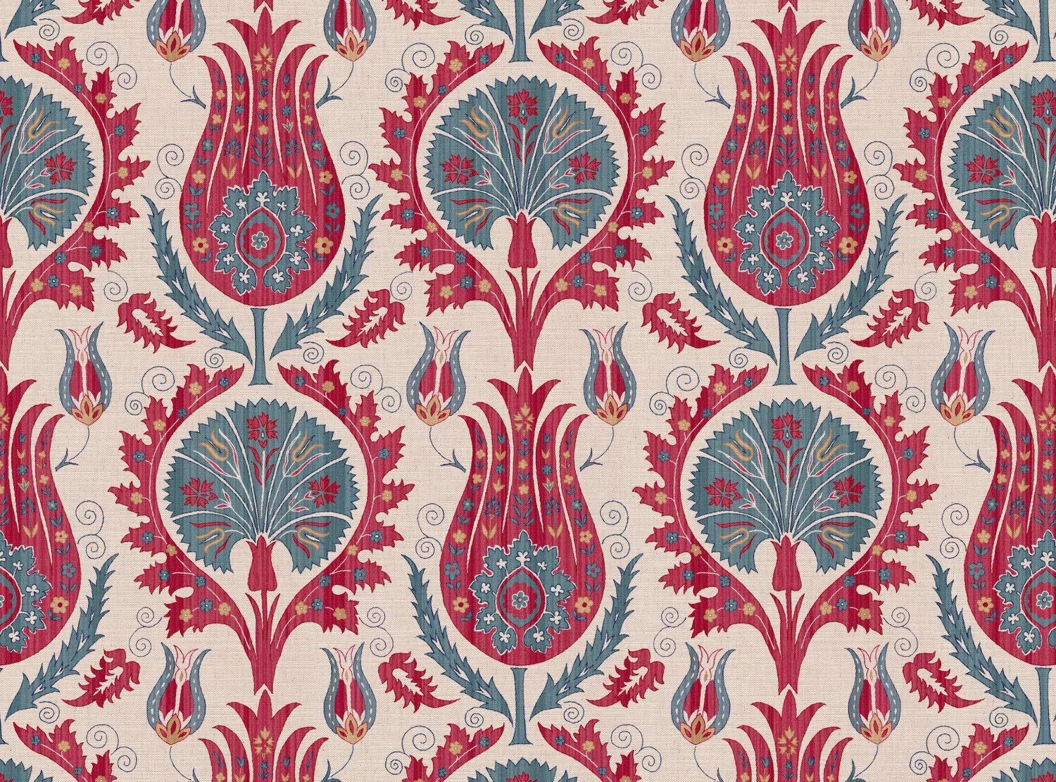 CW: Warm red and grey blue | BASE: Mercia Linen