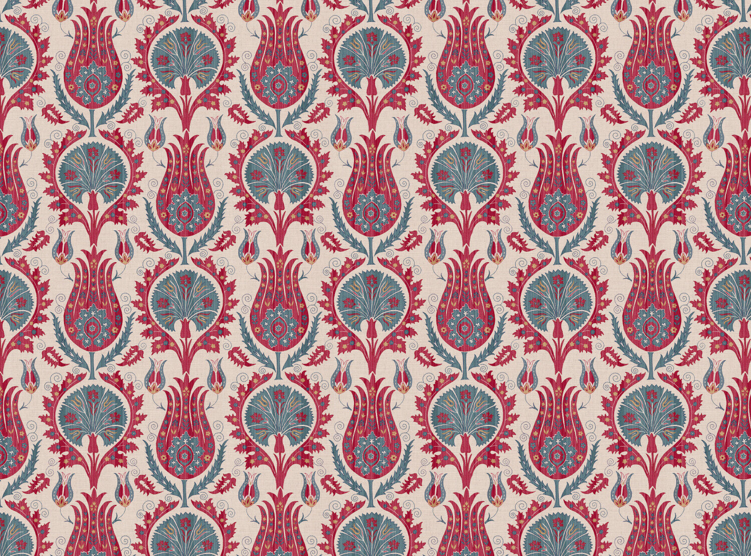 CW: Warm red and grey blue | BASE: Mercia Linen