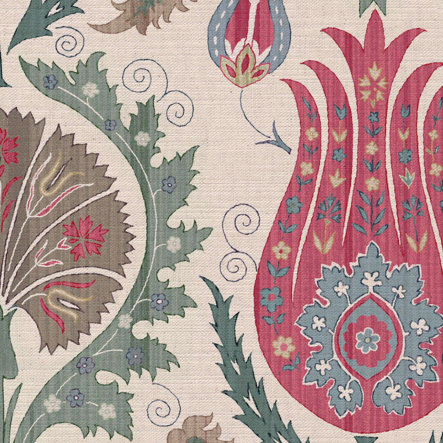 CW: Pinks and blue green | BASE: Mercia Linen | HERO