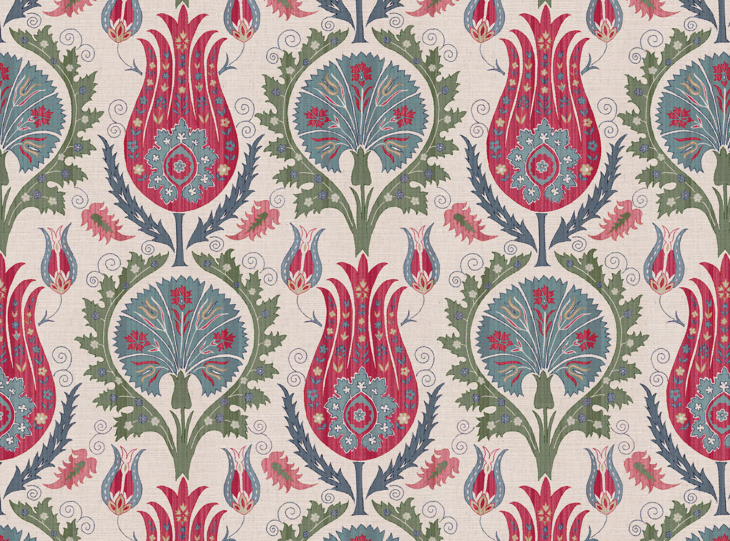 CW: Red blue and green | BASE: Mercia Linen
