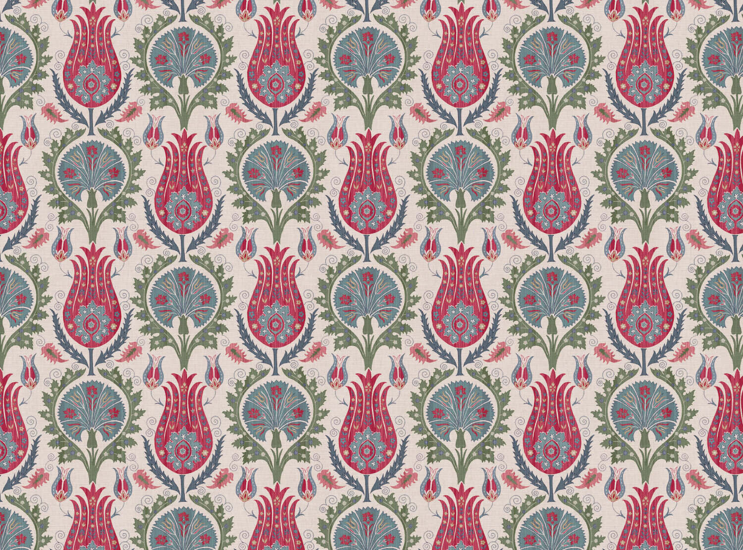 CW: Red blue and green | BASE: Mercia Linen