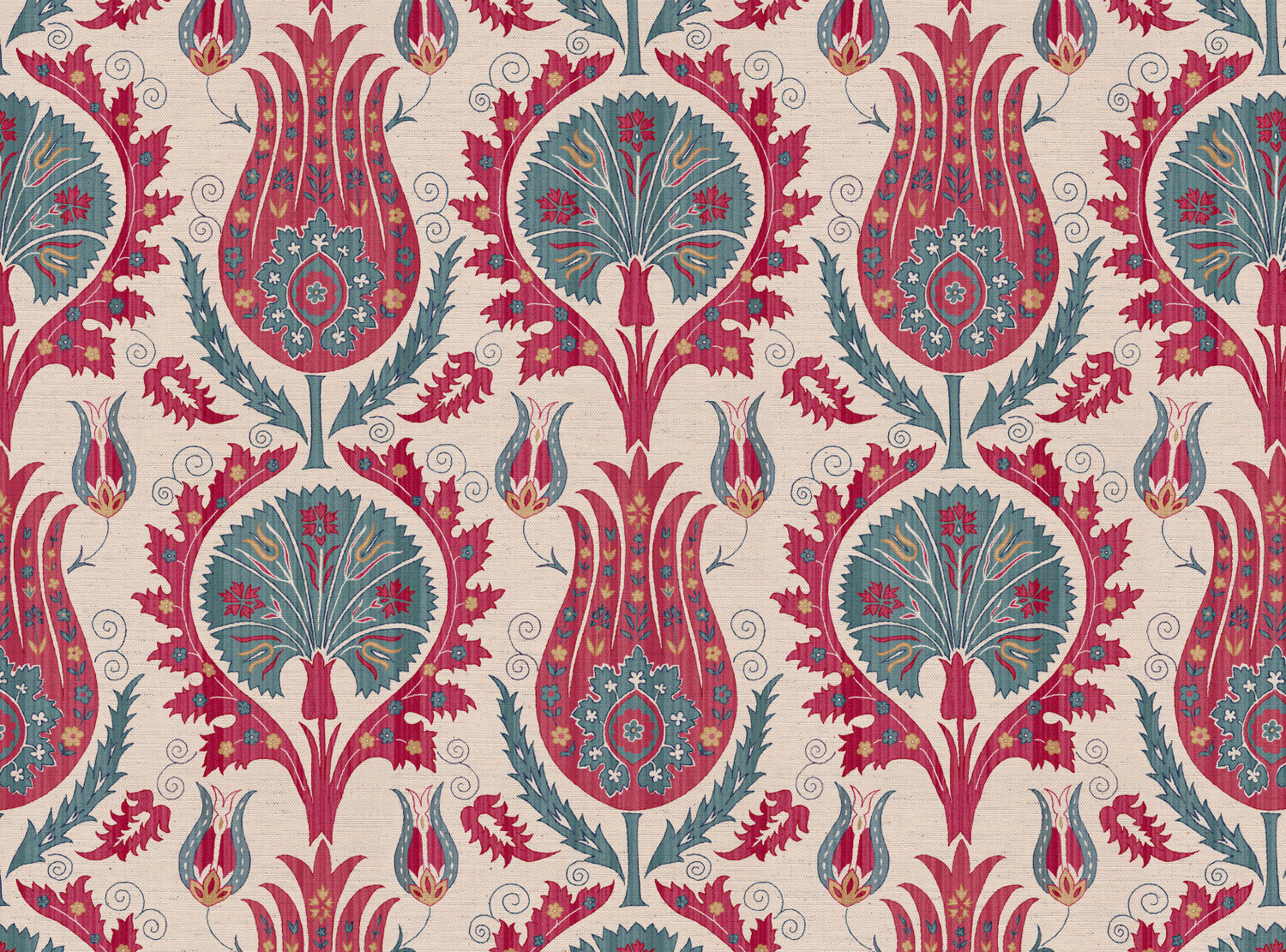 CW: Pinky red and grey blue | BASE: Natural Luxury Linen