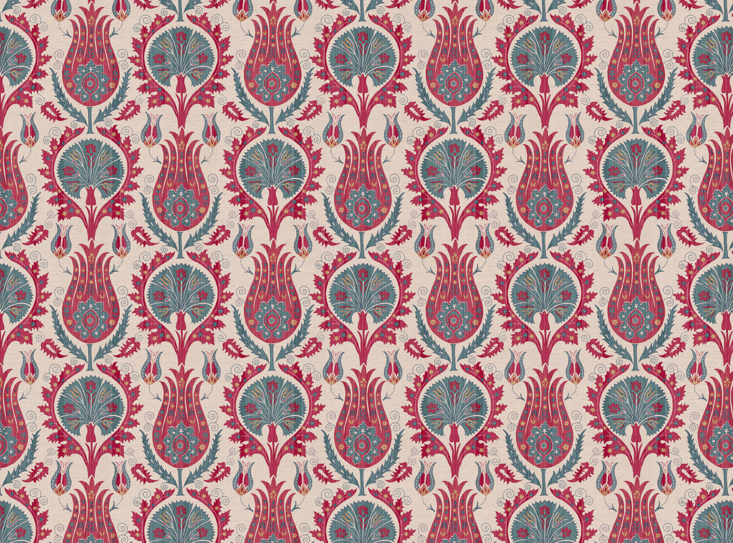 CW: Pinky red and grey blue | BASE: Natural Luxury Linen