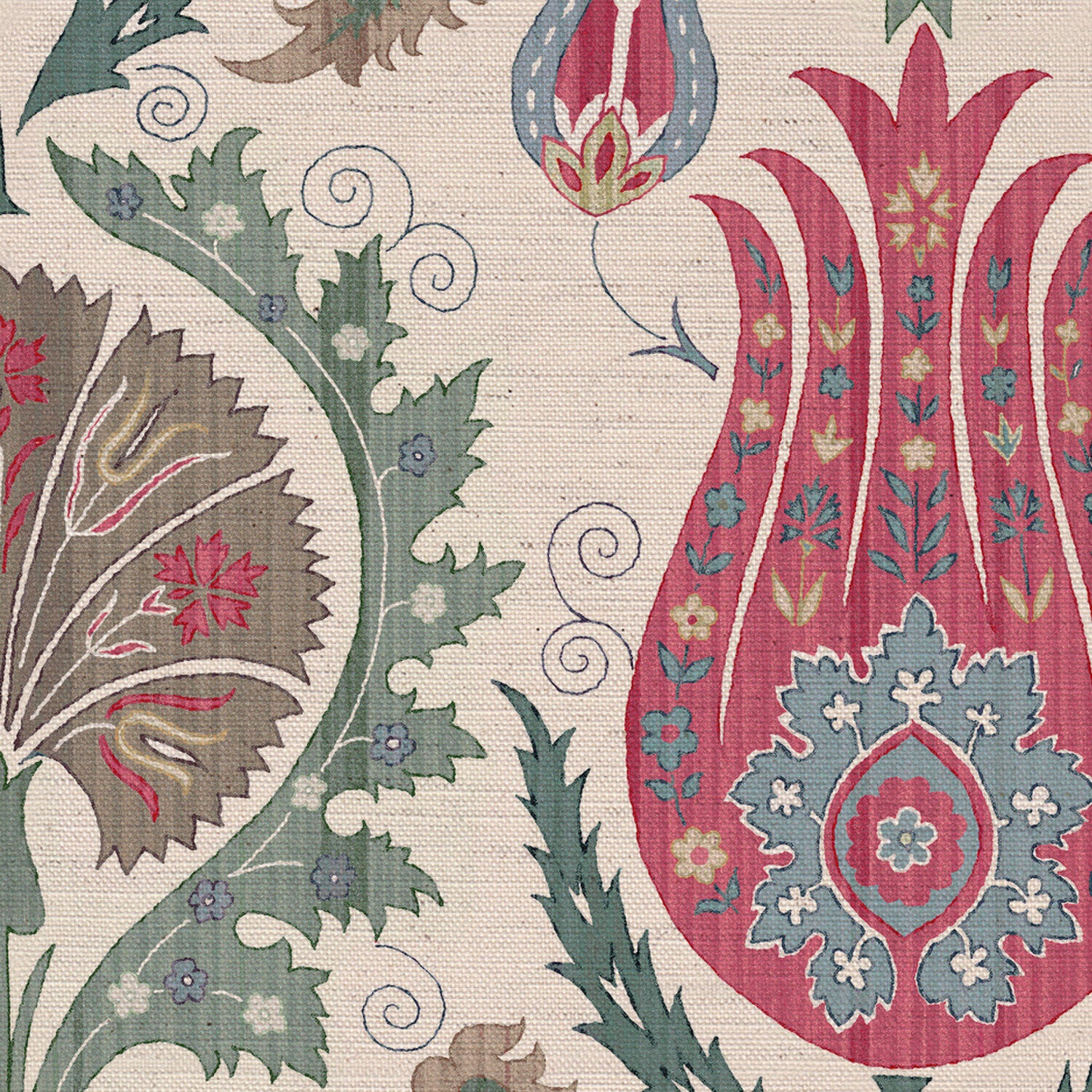 CW: Pinks and blue green | BASE: Natural Luxury Linen | HERO