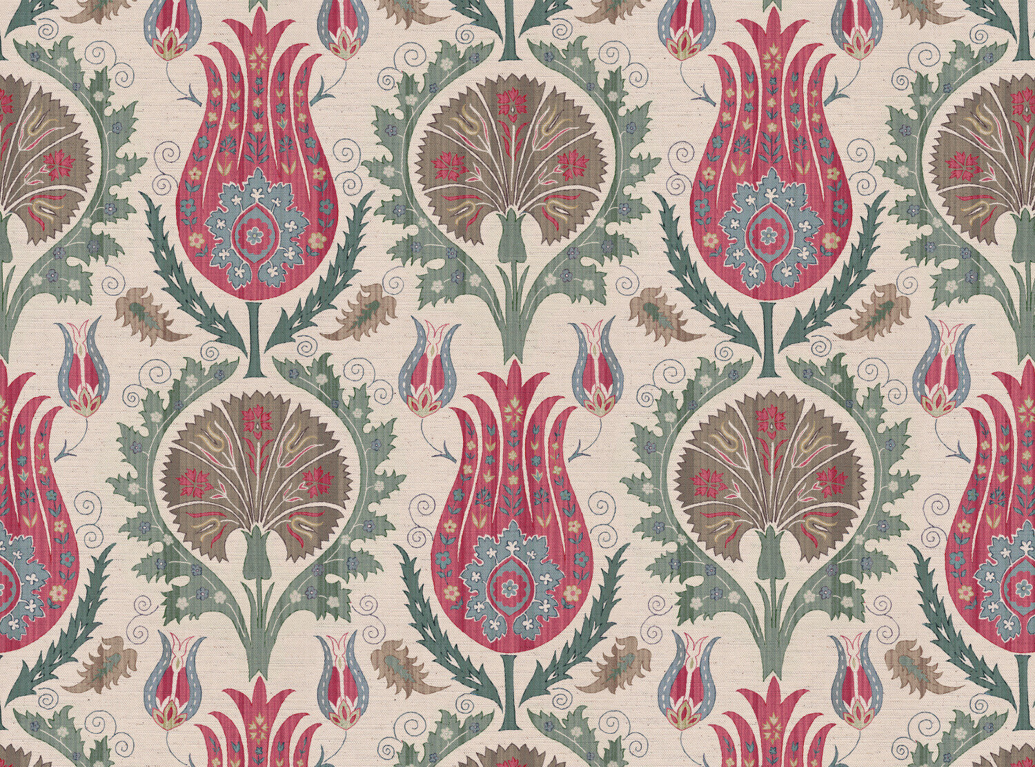 CW: Pinks and blue green | BASE: Natural Luxury Linen