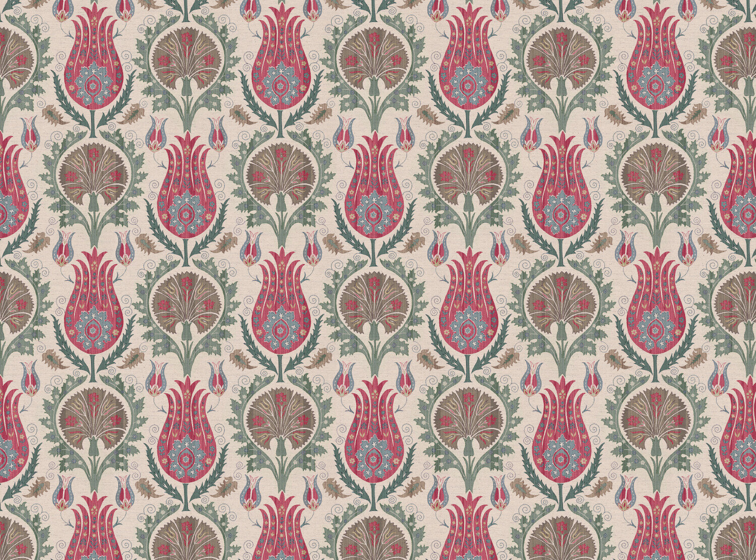 CW: Pinks and blue green | BASE: Natural Luxury Linen