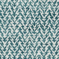 Teal on white