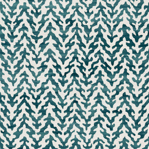 Teal on white