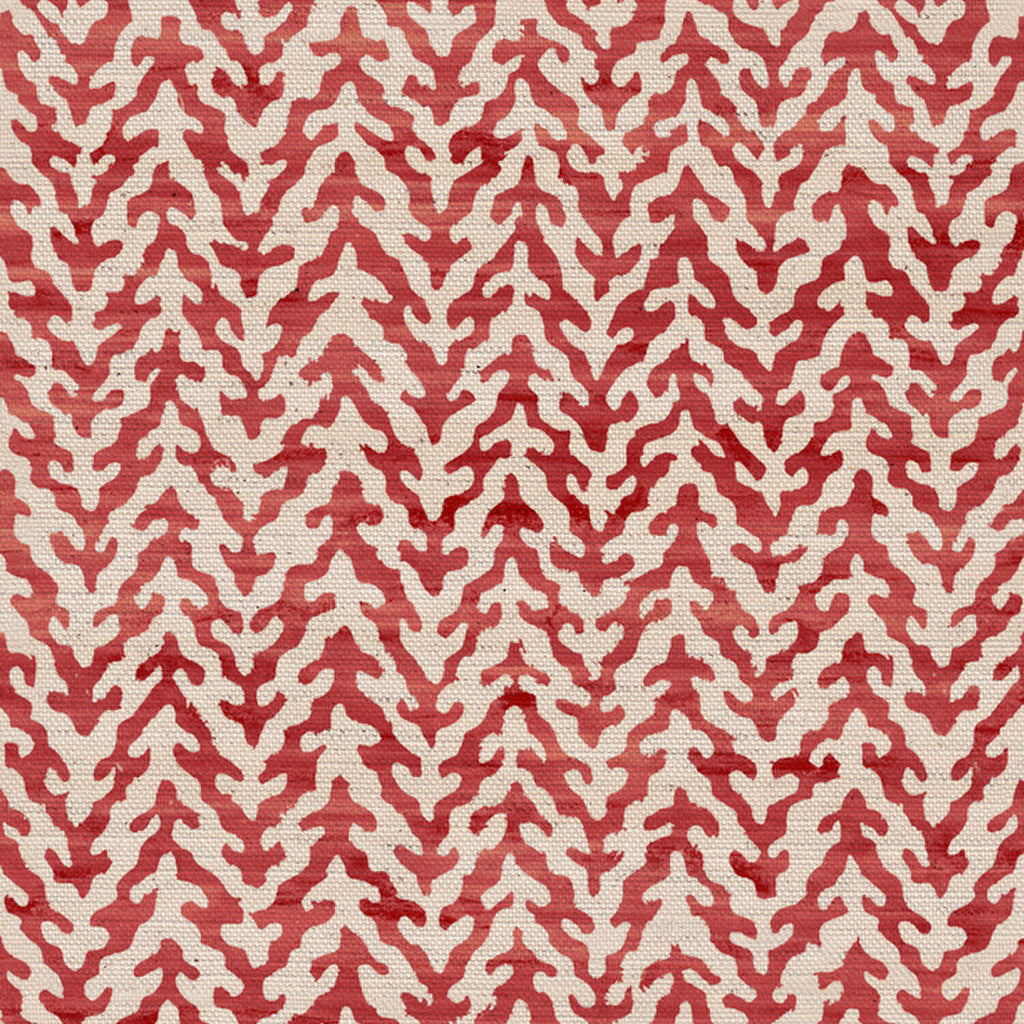 CW: Red coral and light ground | BASE: Mercia Linen & Natural Luxury Linen | HERO