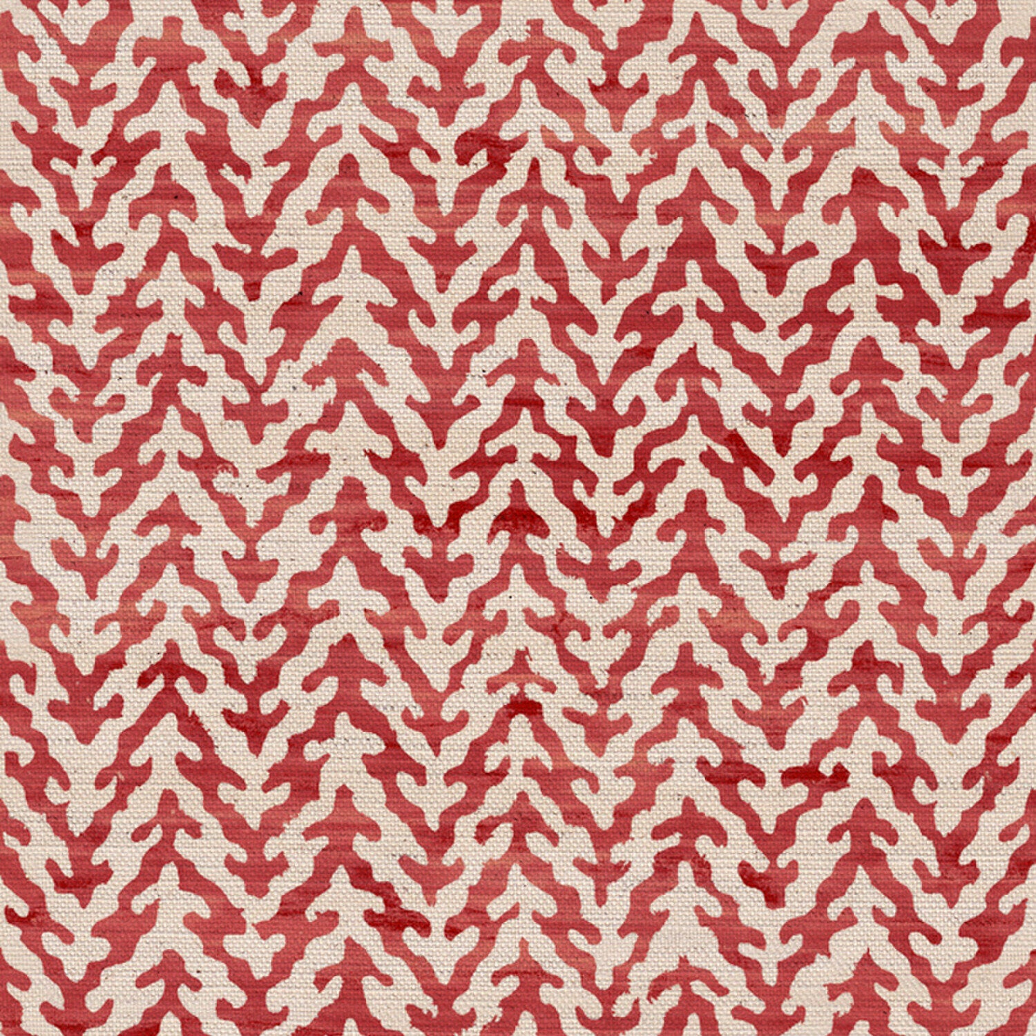 CW: Red coral and light ground | BASE: Mercia Linen & Natural Luxury Linen | HERO