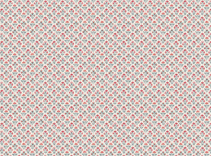 Coral and grey blue
