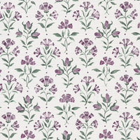 Lilac and green white ground