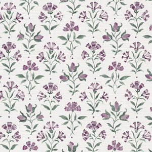Lilac and green white ground