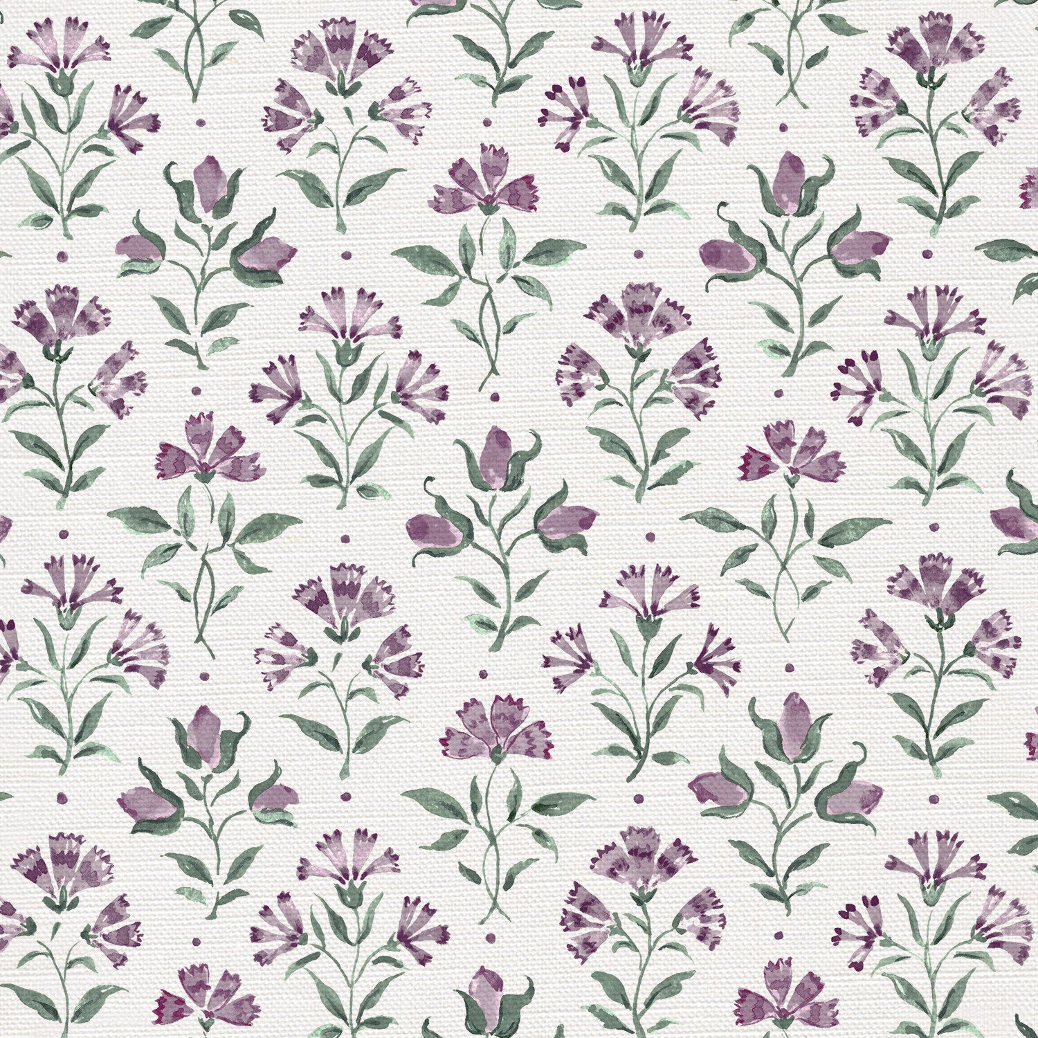 CW: Lilac and green white ground | BASE: Luxury Linen | HERO