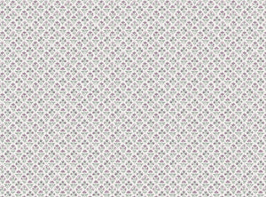 Lilac and green white ground