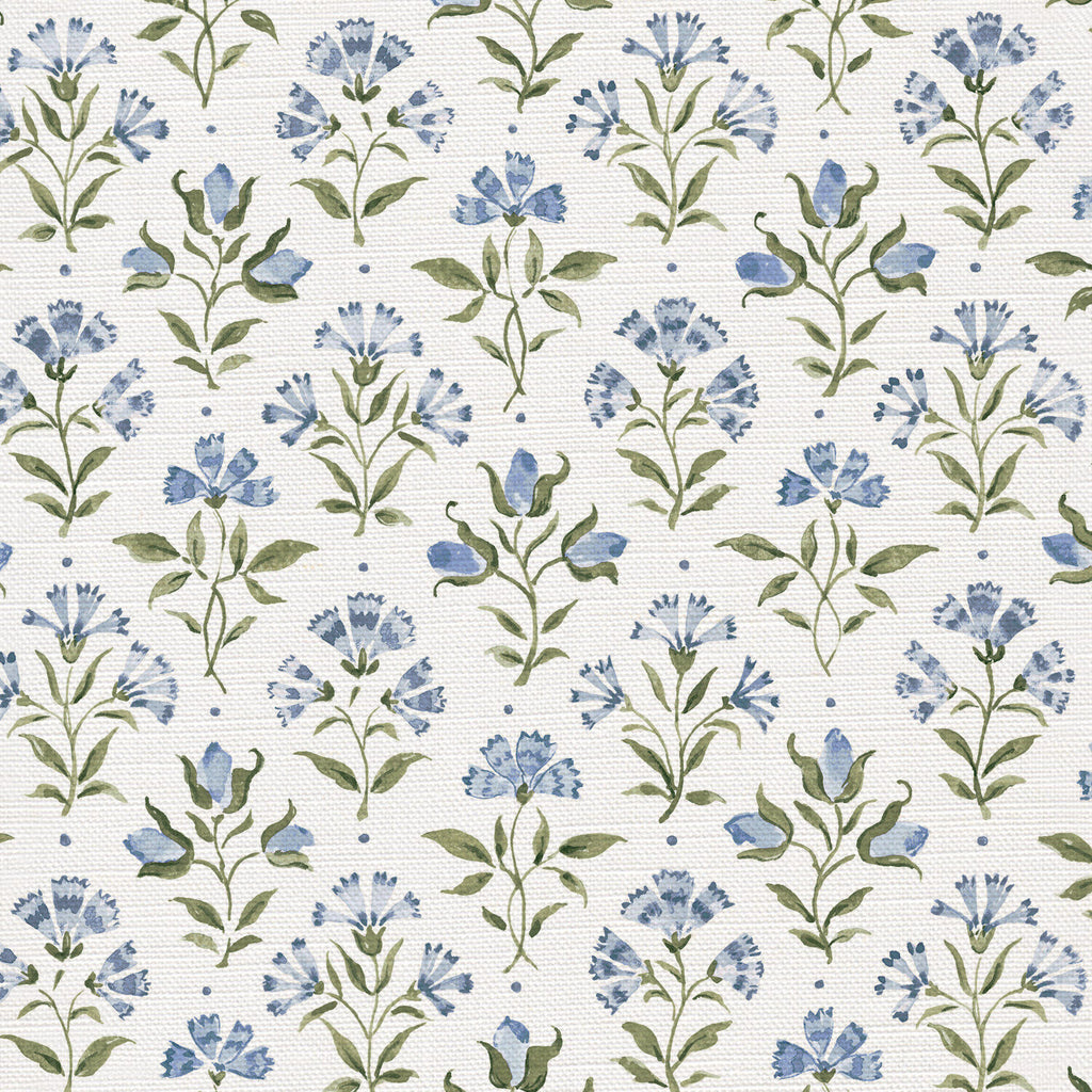 CW: Soft cornflower blue and green | BASE: Luxury Linen | HERO