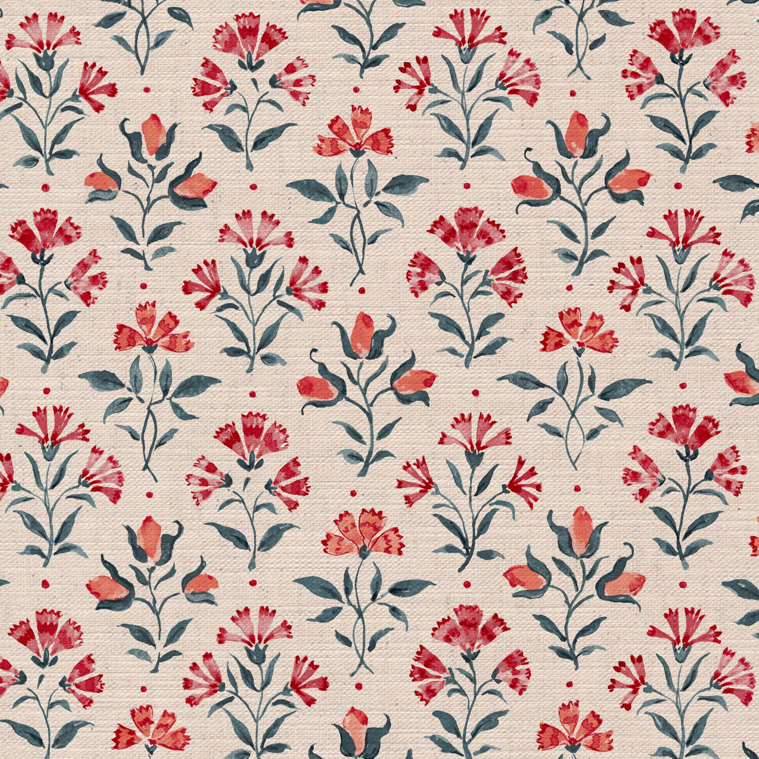 CW: Coral and grey blue | BASE: Mercia Linen | HERO