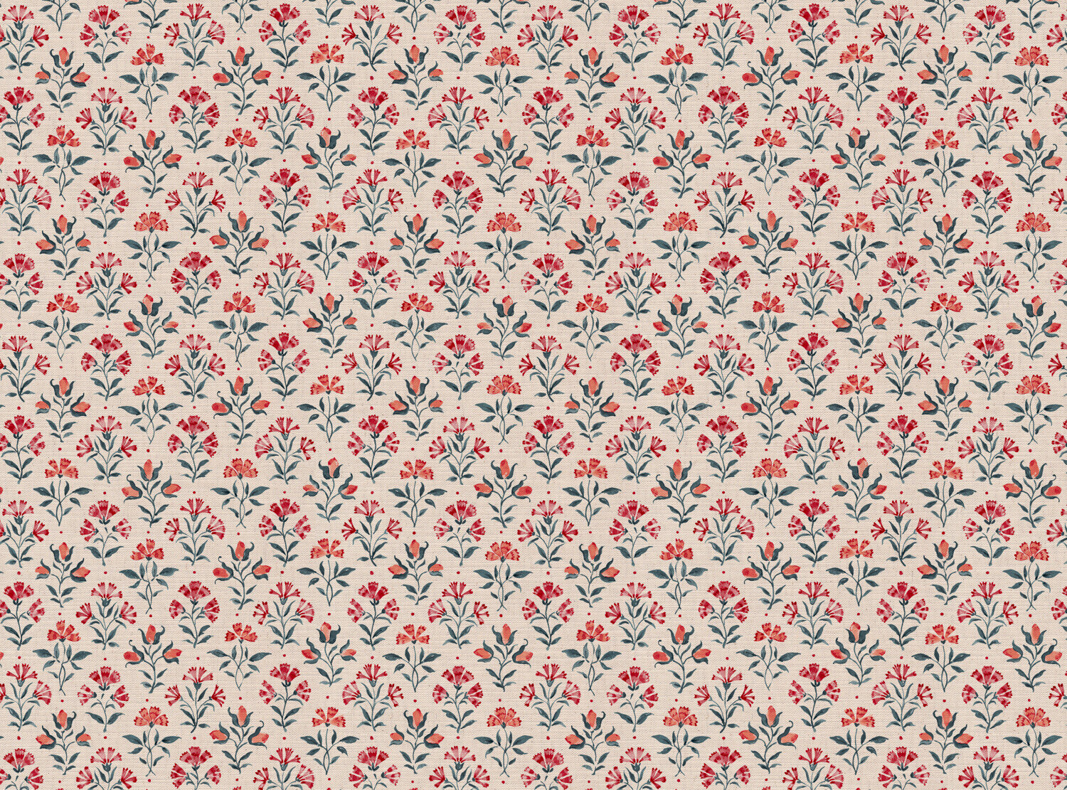 CW: Coral and grey blue | BASE: Mercia Linen