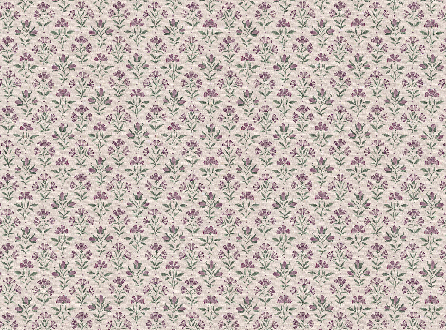 CW: Lilac and green white ground | BASE: Mercia Linen