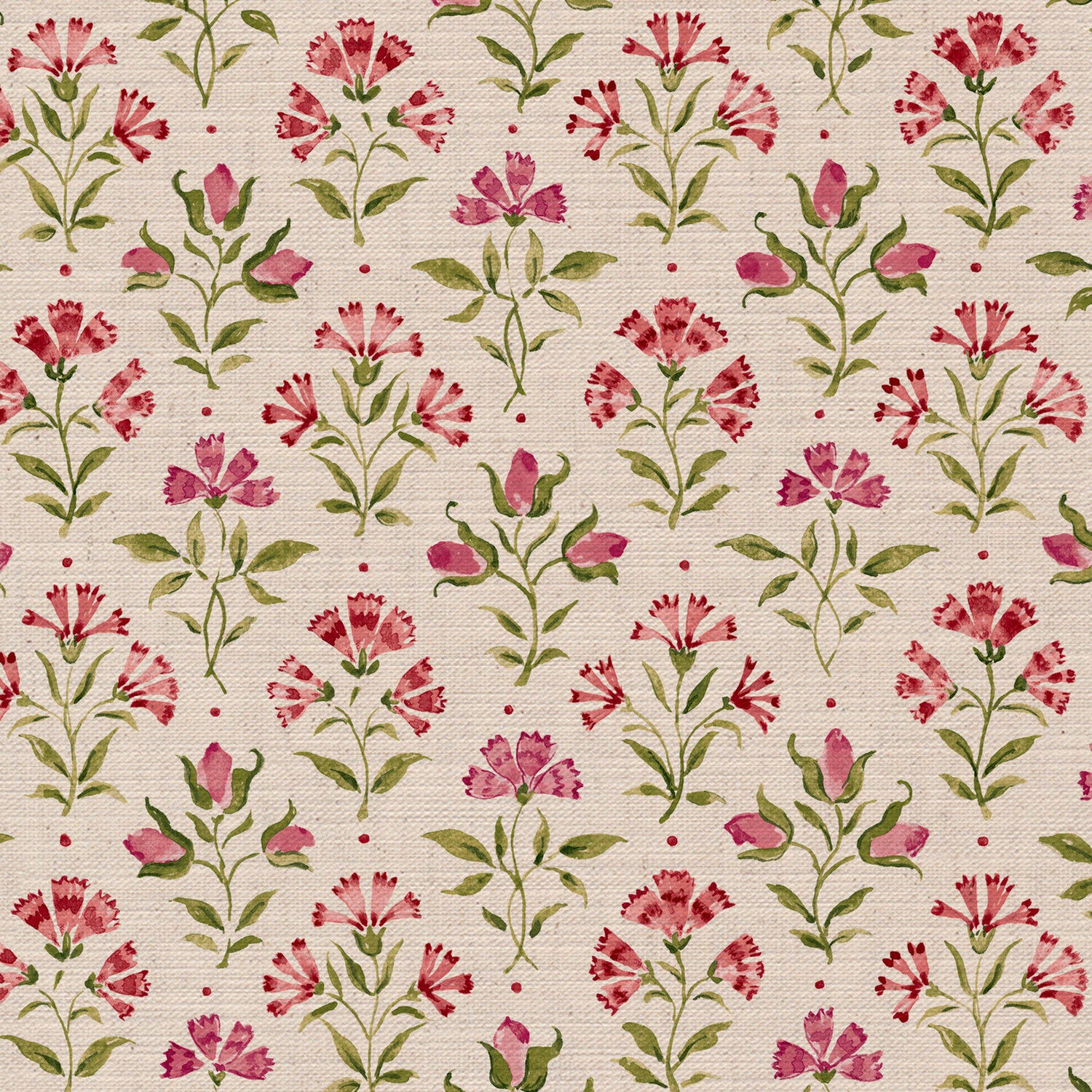 CW: Rouge pink and green | BASE: Mercia Linen | HERO