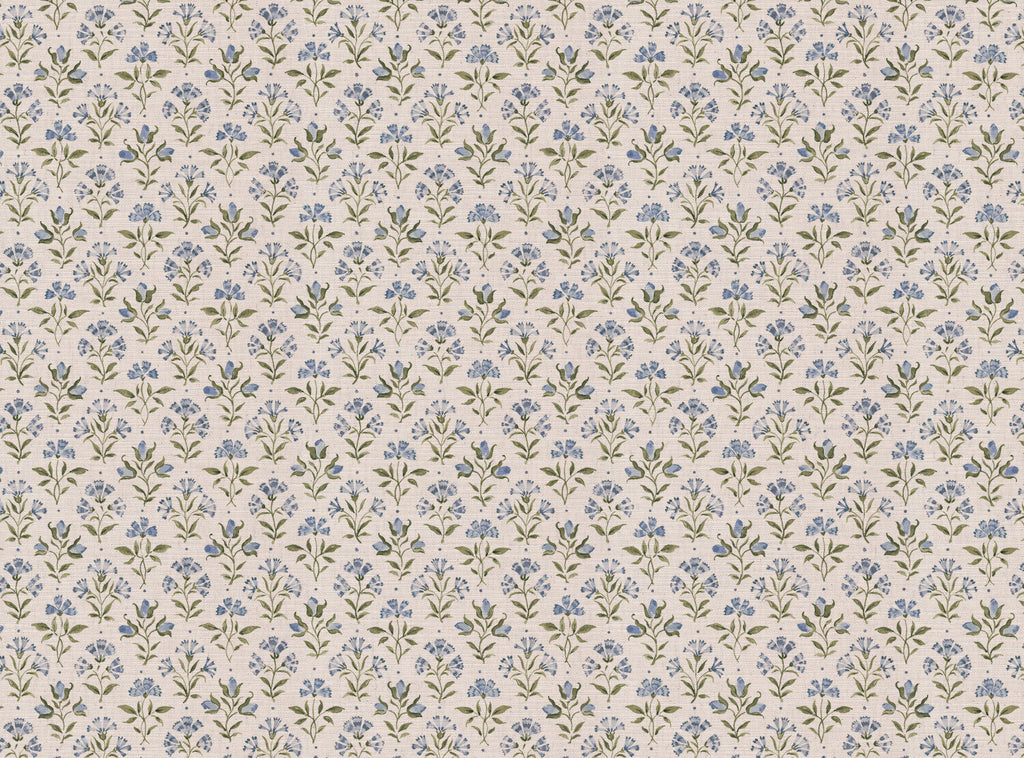 CW: Soft cornflower blue and green | BASE: Mercia Linen