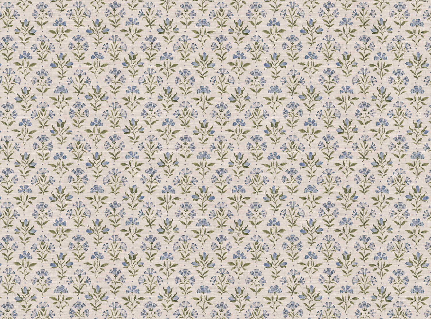 CW: Soft cornflower blue and green | BASE: Mercia Linen