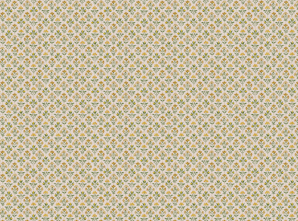 CW: Yellow green white ground | BASE: Mercia Linen