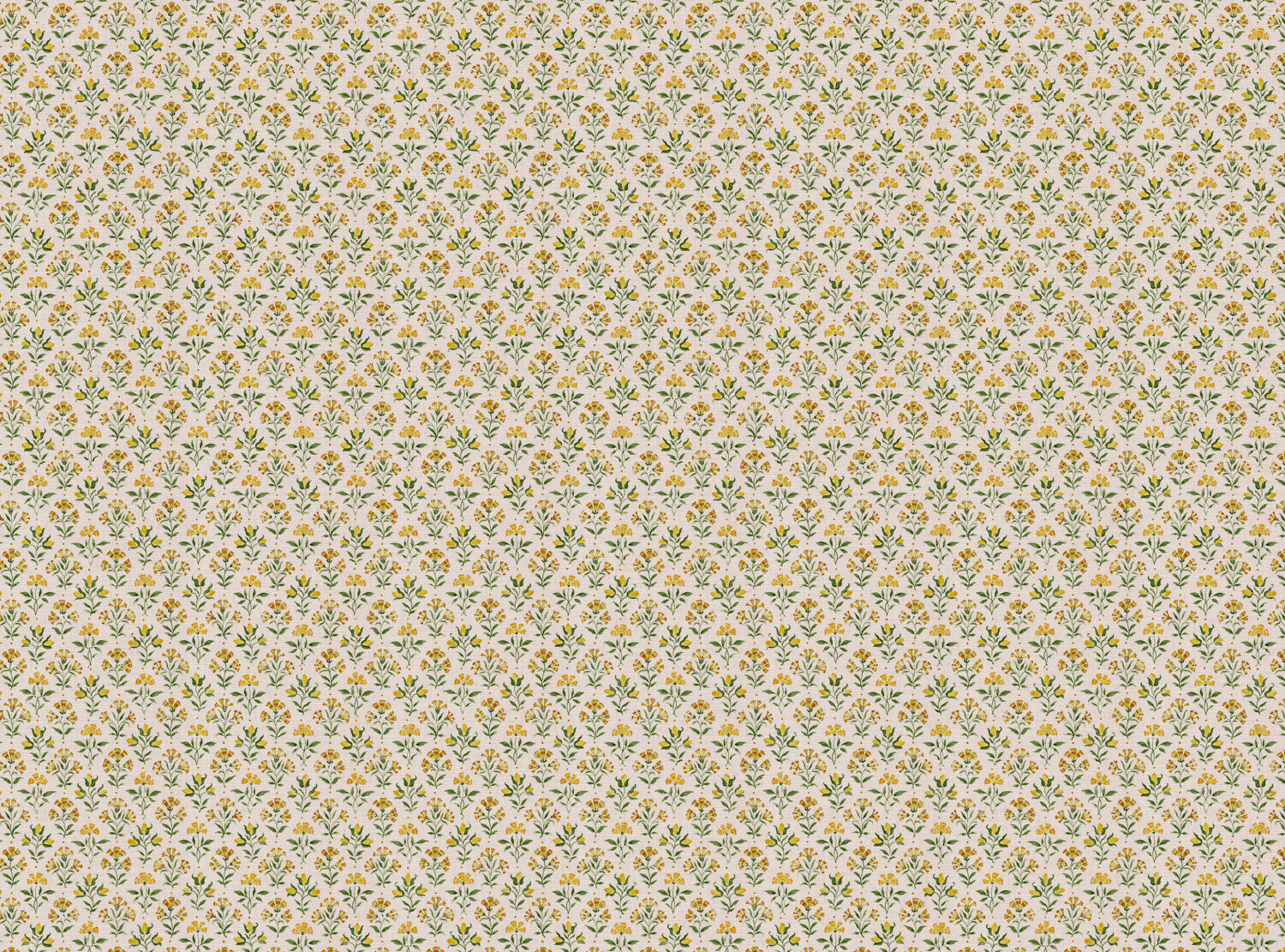 CW: Yellow green white ground | BASE: Mercia Linen