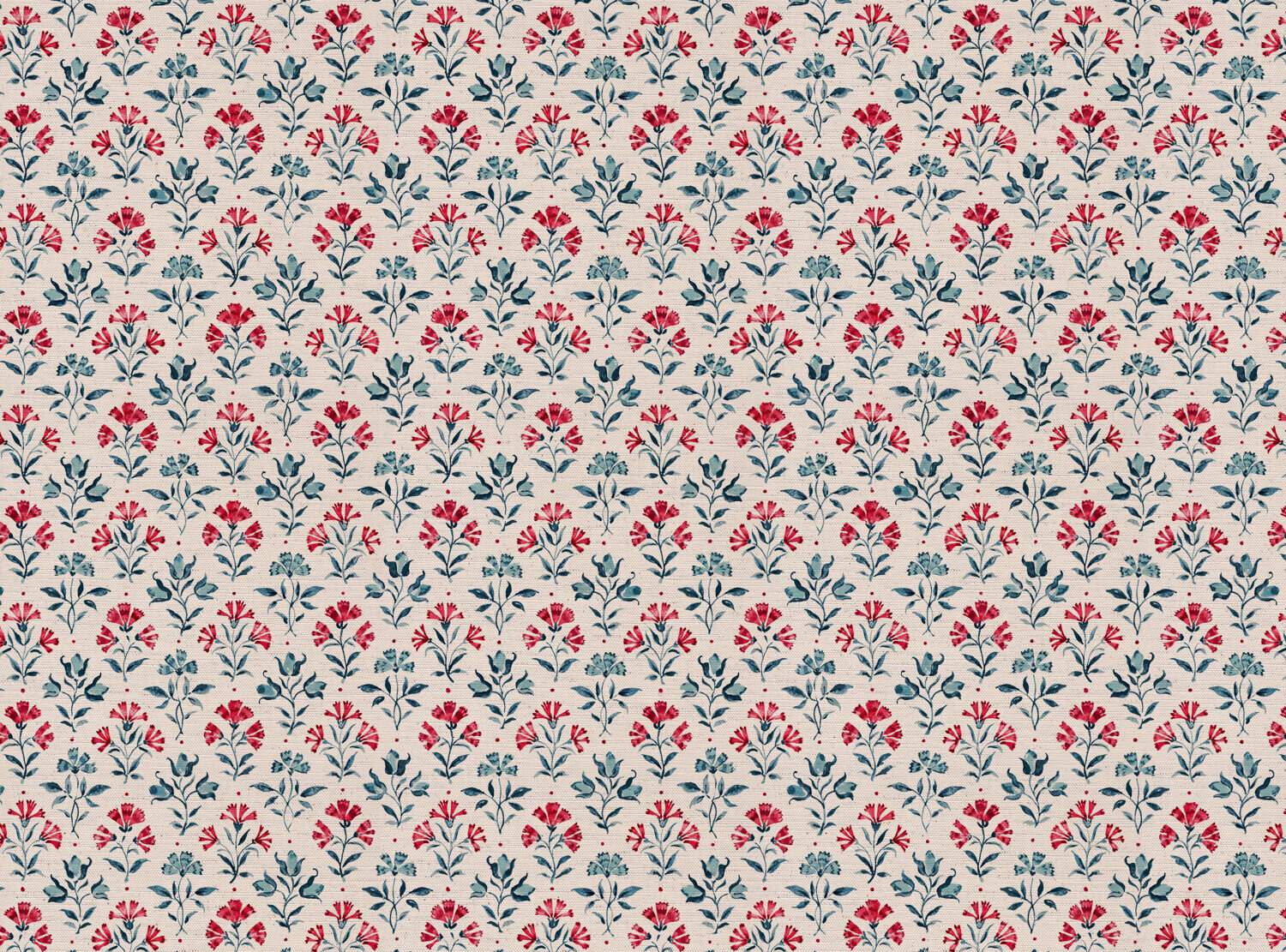 CW: Bright blue and red | BASE: Natural Luxury Linen