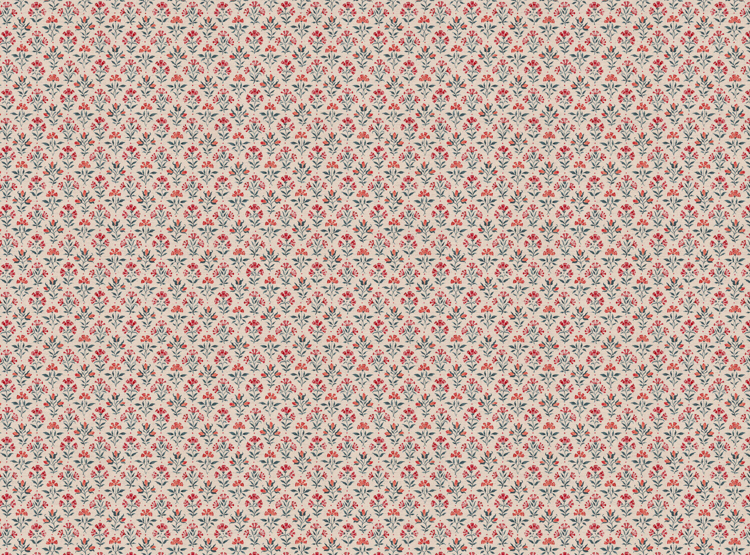 CW: Coral and grey blue | BASE: Natural Luxury Linen
