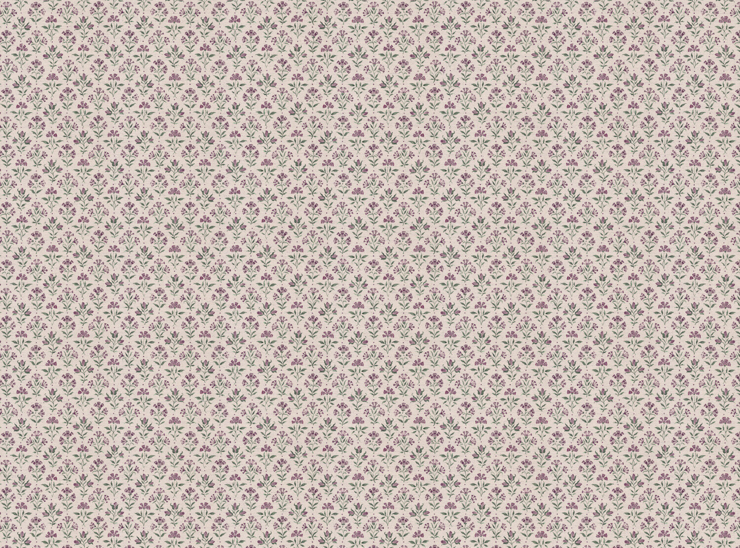 CW: Lilac and green white ground | BASE: Natural Luxury Linen