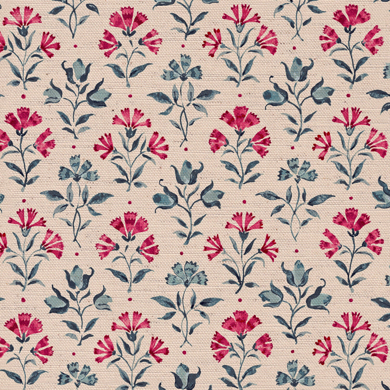 CW: Pinky red and grey blue | BASE: Natural Luxury Linen | HERO