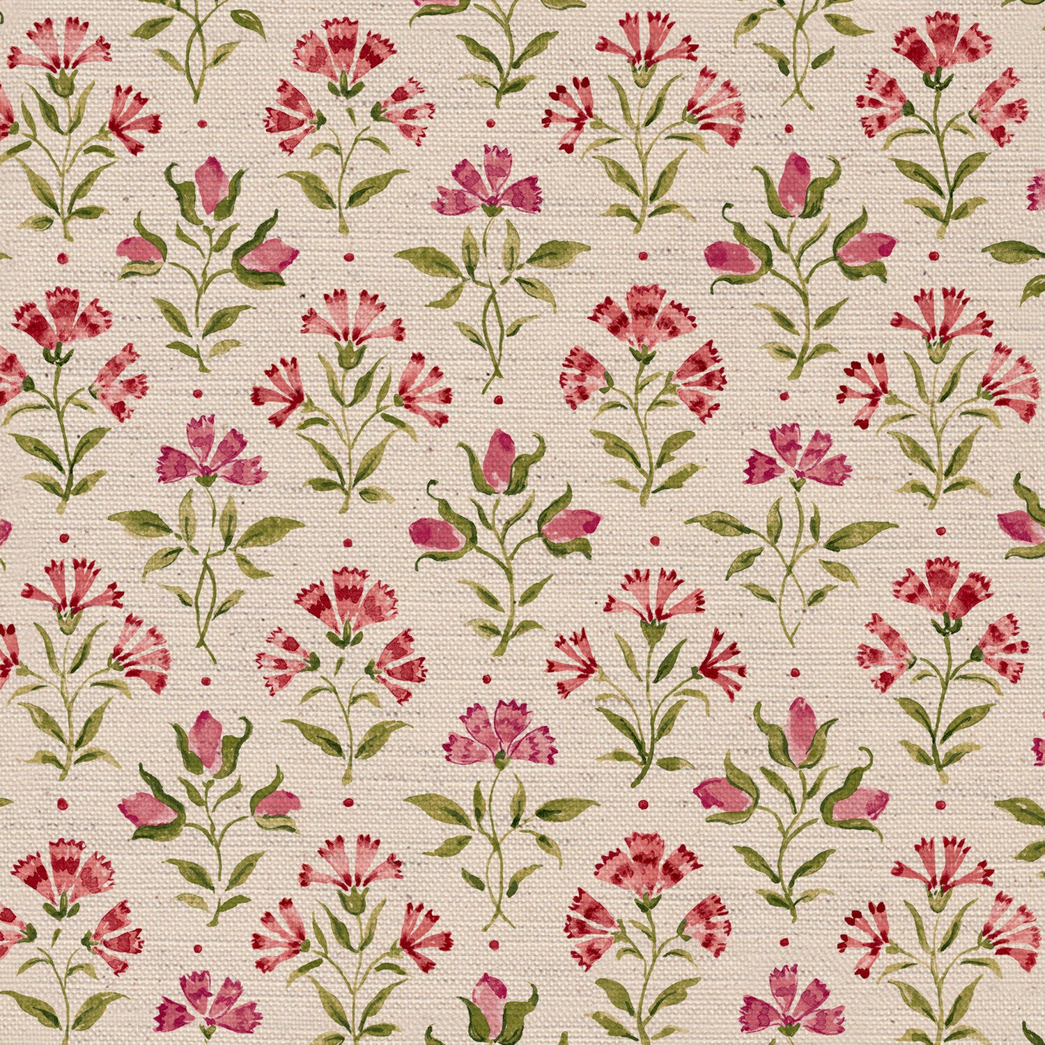 CW: Rouge pink and green | BASE: Natural Luxury Linen | HERO