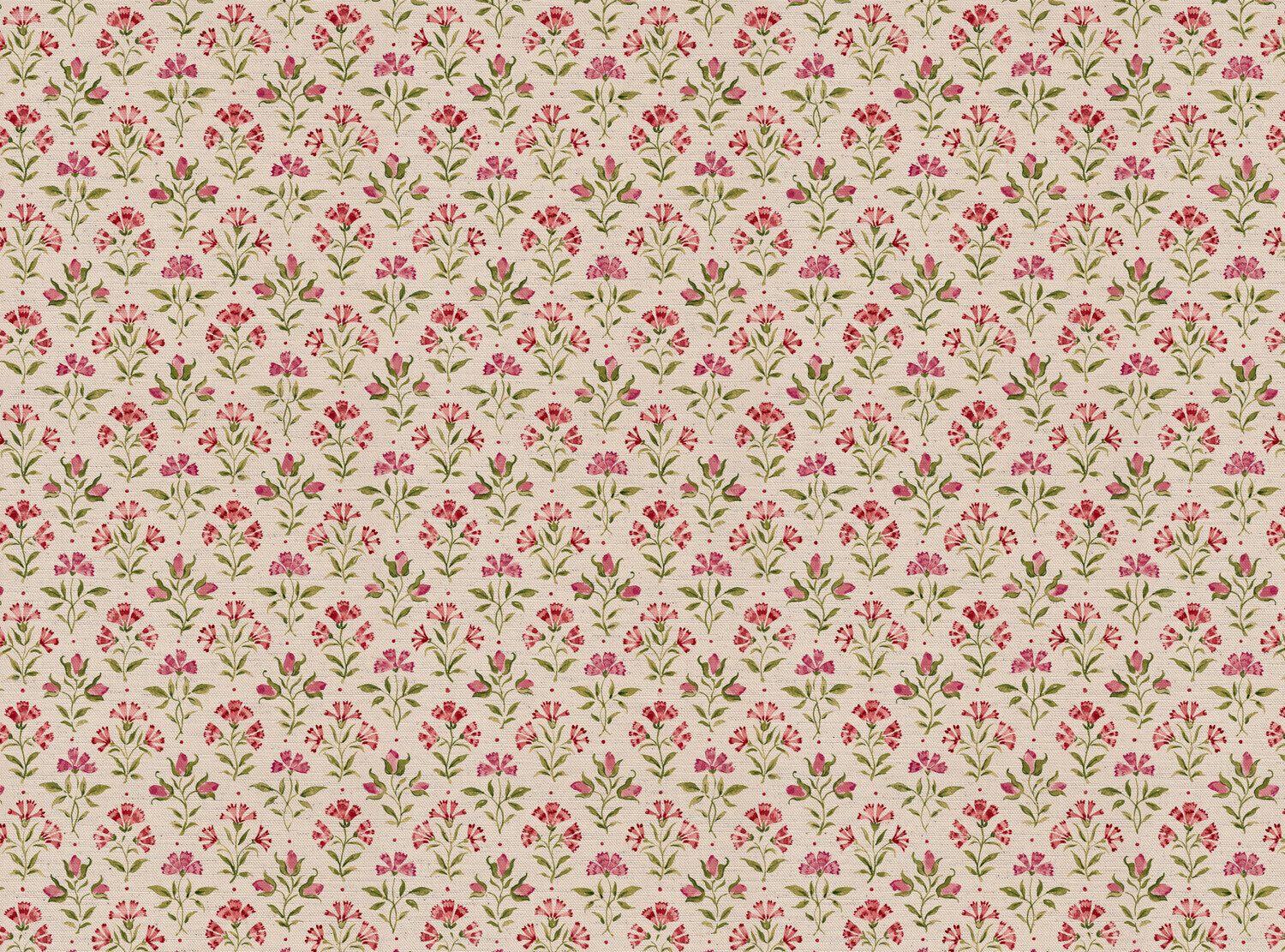 CW: Rouge pink and green | BASE: Natural Luxury Linen