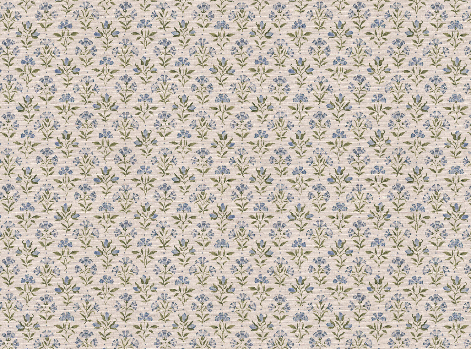 CW: Soft cornflower blue and green | BASE: Natural Luxury Linen