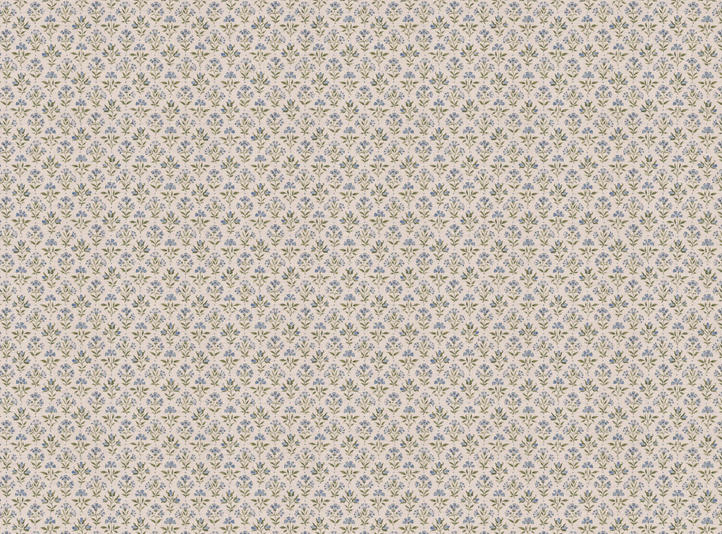 CW: Soft cornflower blue and green | BASE: Natural Luxury Linen