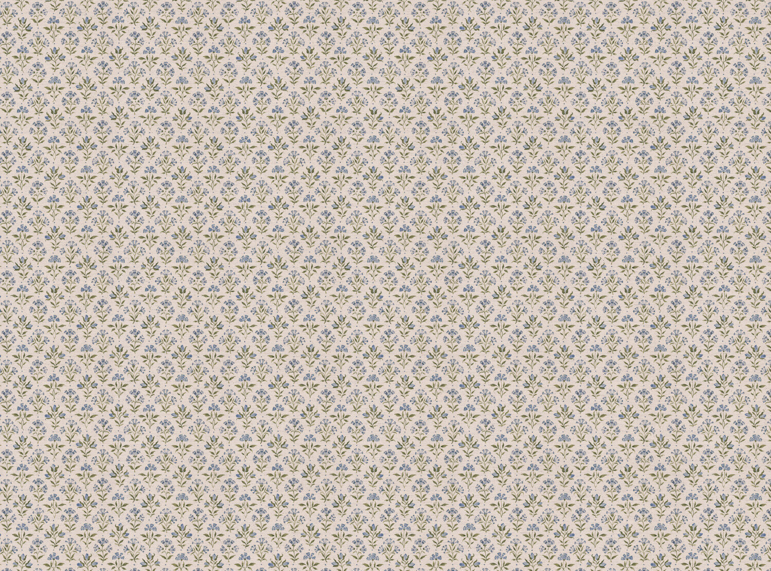 CW: Soft cornflower blue and green | BASE: Natural Luxury Linen