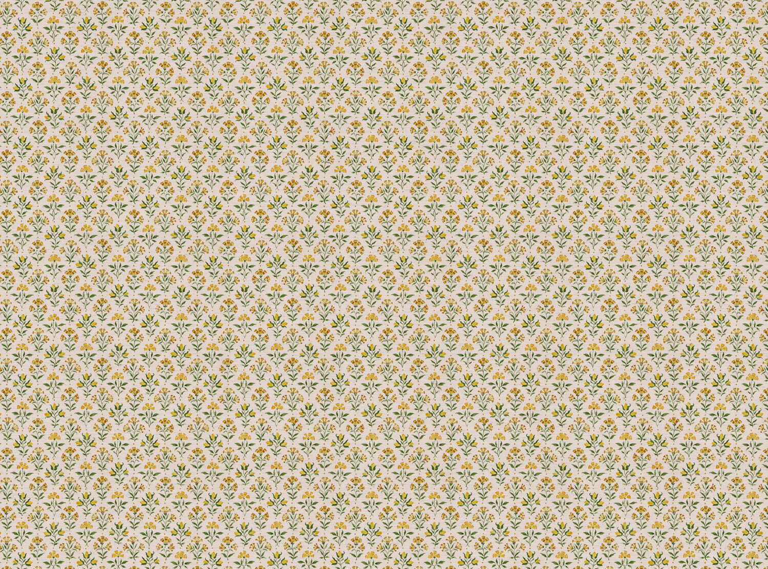 CW: Yellow green white ground | BASE: Natural Luxury Linen