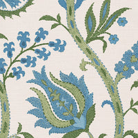 Blue and moss green